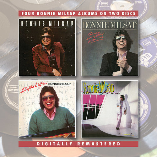 the album cover for Ronnie Milsap - Out Where The Bright Lights Are Glowing / There's No Getting Over Me