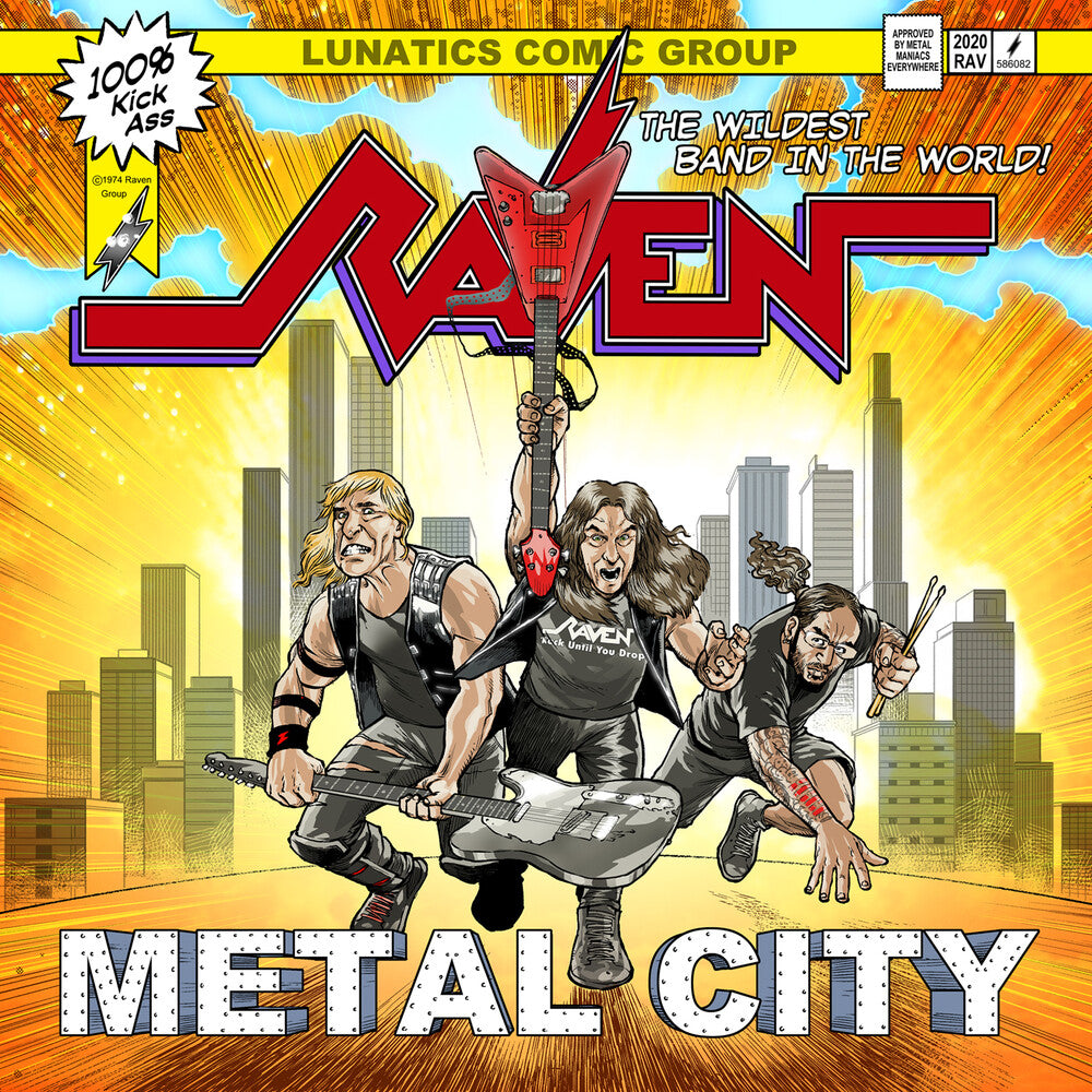 the album cover for Raven - Metal City