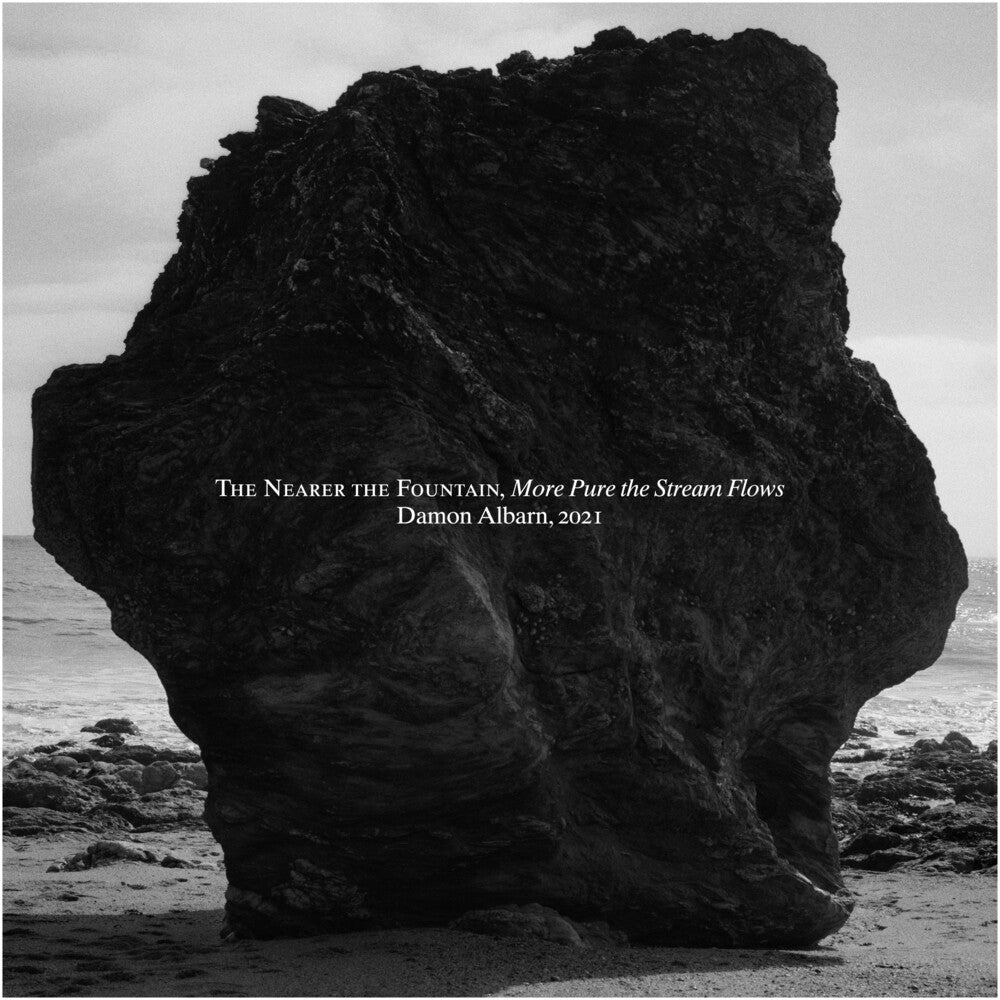 the album cover for Damon Albarn - The Nearer the Fountain, More Pure the Stream Flows