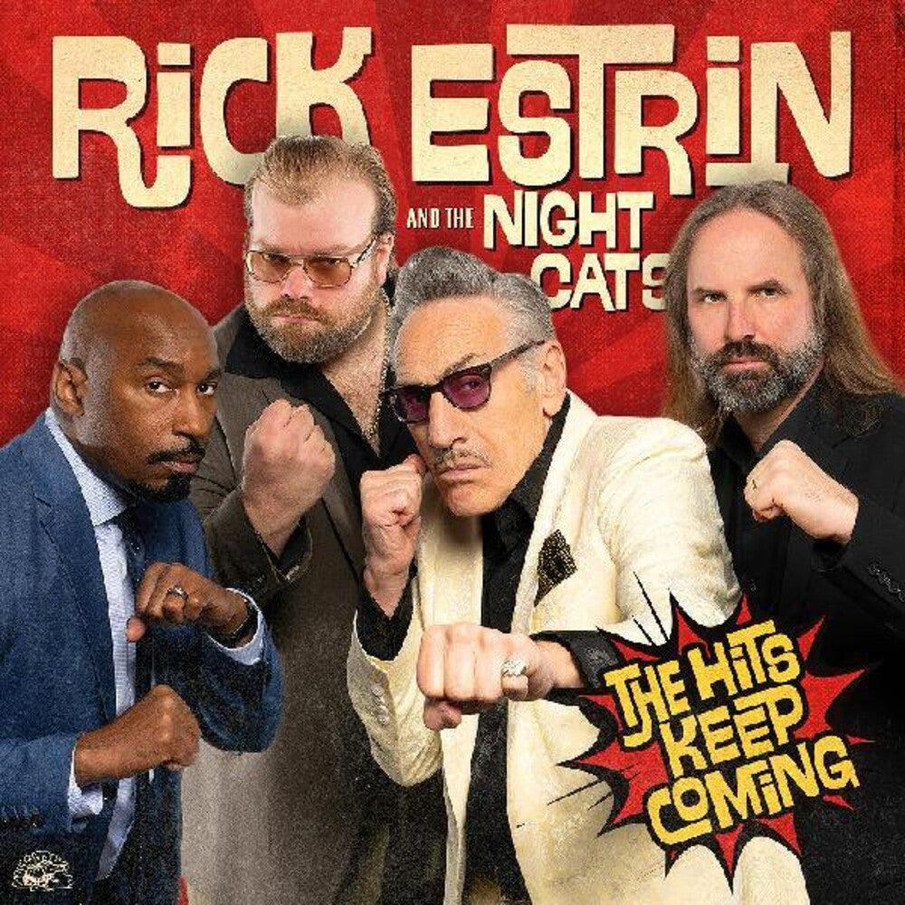 the album cover for Rick Estrin & The Nightcats - Hits Keep Coming
