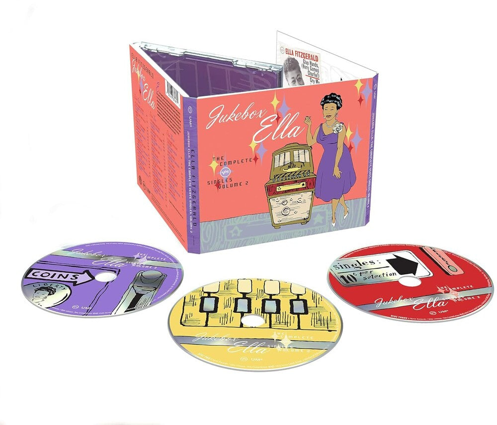 the album cover for Ella Fitzgerald - Jukebox Ella: The Complete Verve Singles 2