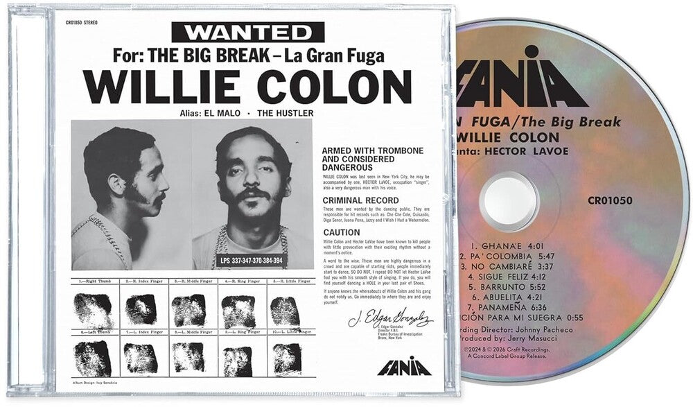 the album cover for Willie Colon - La Gran Fuga