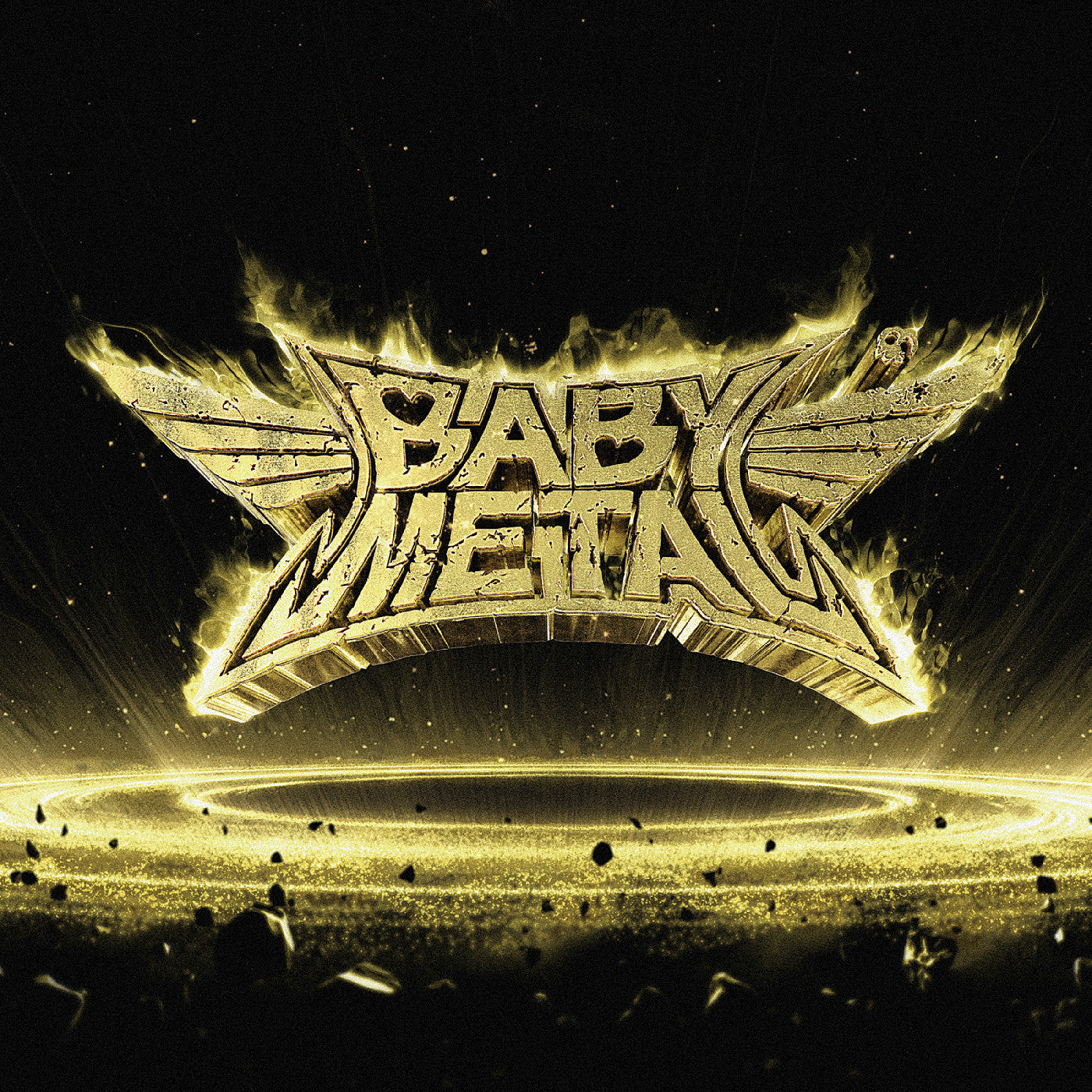 BabyMetal - Metal Resistance ( Gold & Black Splatter)
