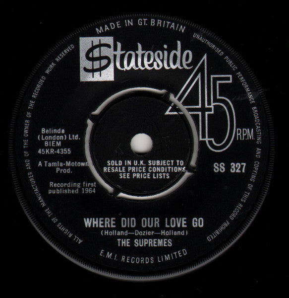 SUPREMES- WHERE DID