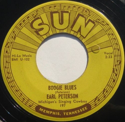 EARL PETERSON-BOOGIE BLUES 7"