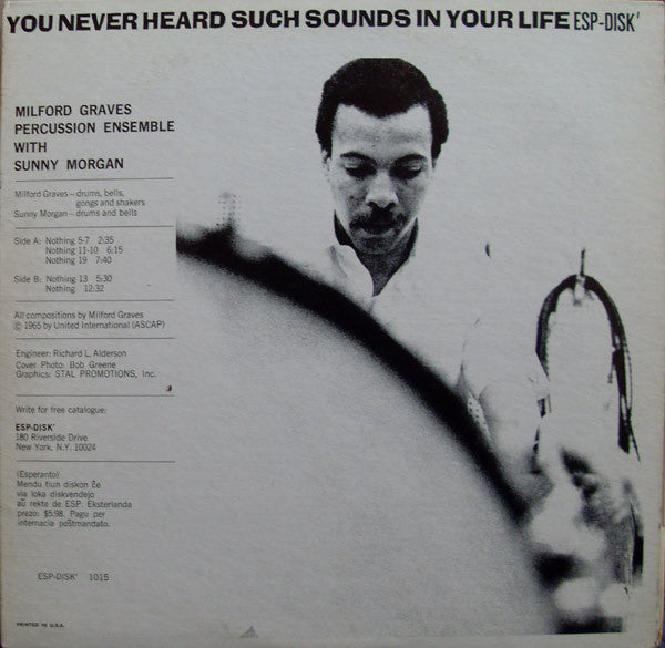 MILFORD GRAVES-PERCUSSION ENSEMBLE