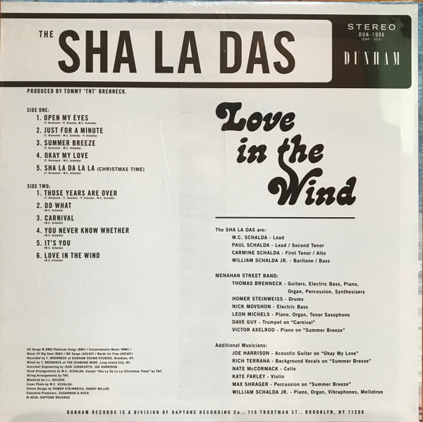 THE SHA-LA-DAS- LOVE IN THE WIND