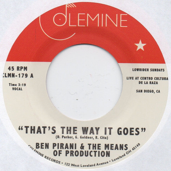 Ben Pirani - Thats The Way It Goes 7"
