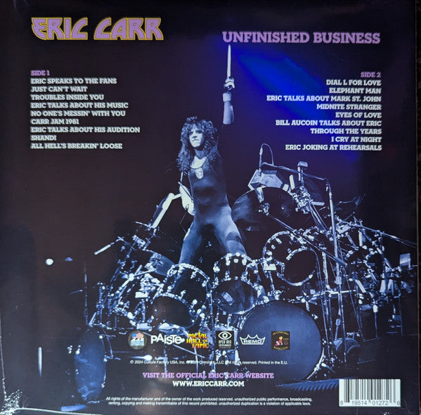 ERIC CARR- UNFINISHED BUSINESS (PIC DISC)