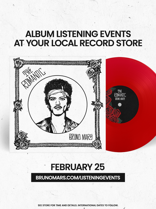 Get Romantic with Bruno Mars - Early Listening Event at The Vinyl Groove