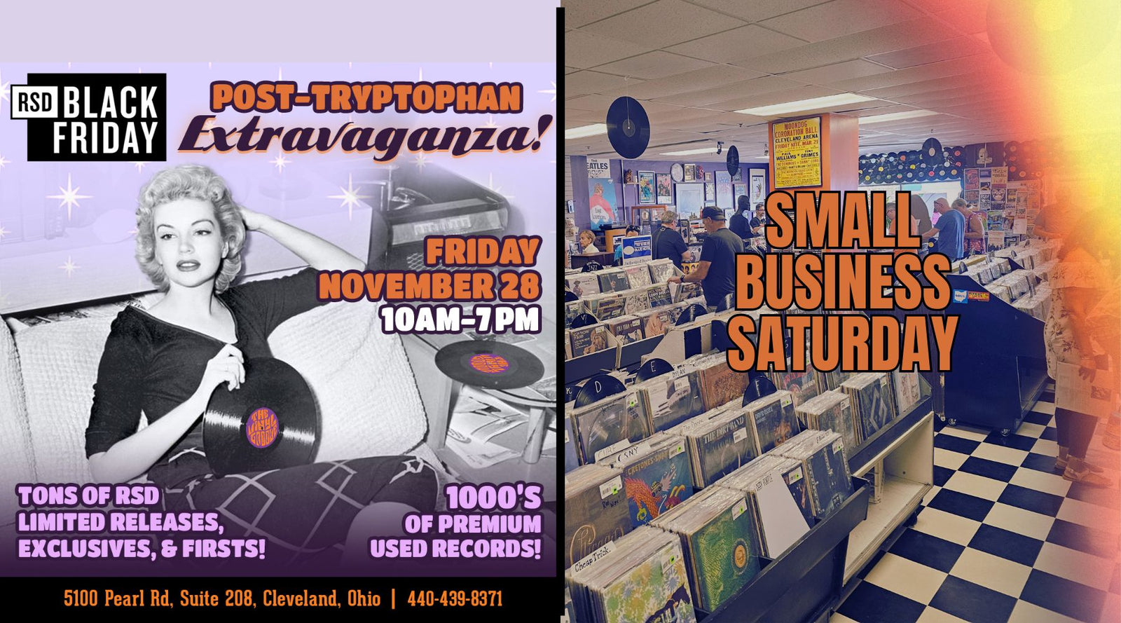 Record Store Day Black Friday and Small Business Saturday at The Vinyl Groove Records in Cleveland