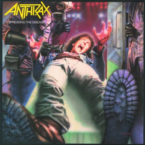 the album cover for Anthrax - Spreading the Disease