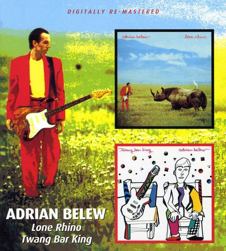 the album cover for Adrian Belew - Lone Rhino/Twang Bar King [Import]
