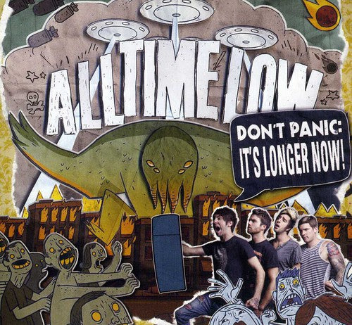 the album cover for All Time Low - Don't Panic: It's Longer Now!