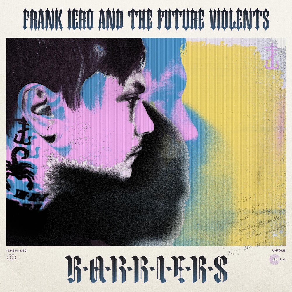 the album cover for Frank Iero - Barriers