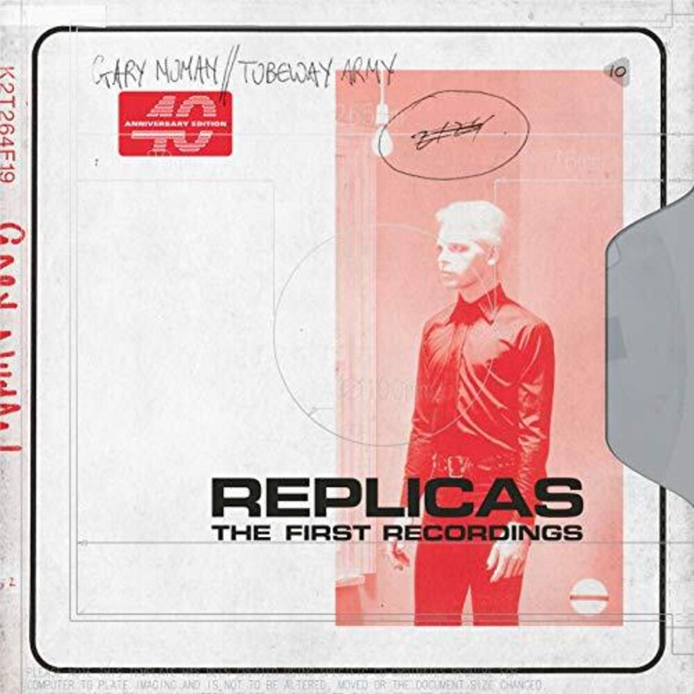 the album cover for Gary Numan - Replicas - The First Recordings