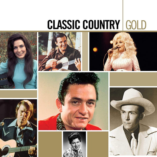 the album cover for Various Artists - Classic Country Gold [LP]