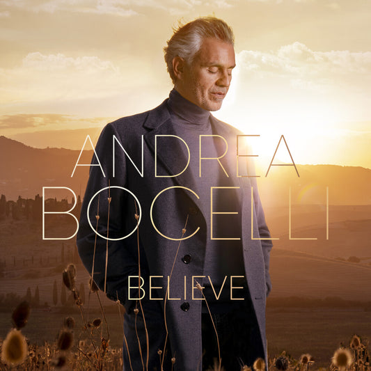 the album cover for Andrea Bocelli - Believe