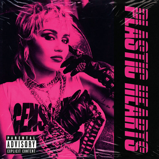 the album cover for Miley Cyrus - Plastic Hearts [2LP]