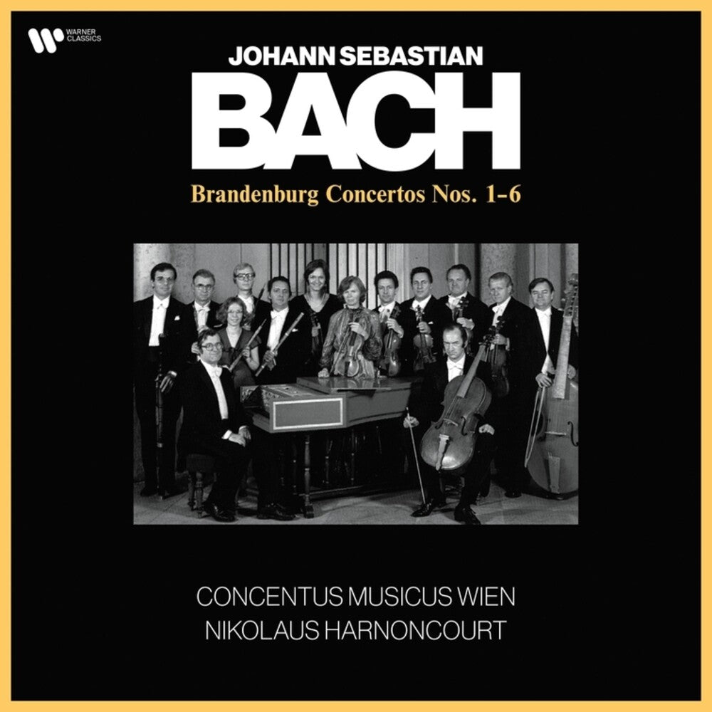 the album cover for Nikolaus Harnoncourt  / Concentus Musicus Wien - Bach: The Brandenburg Concertos