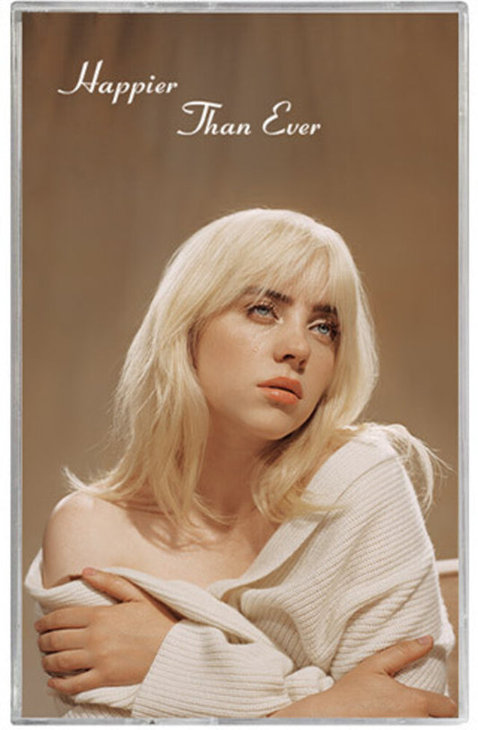 the album cover for Billie Eilish - Happier Than Ever [Cassette]