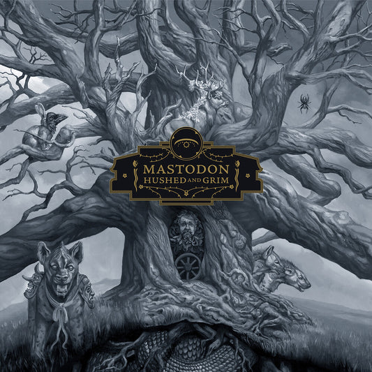 the album cover for Mastodon - Hushed And Grim [Limited Edition Clear 2LP]