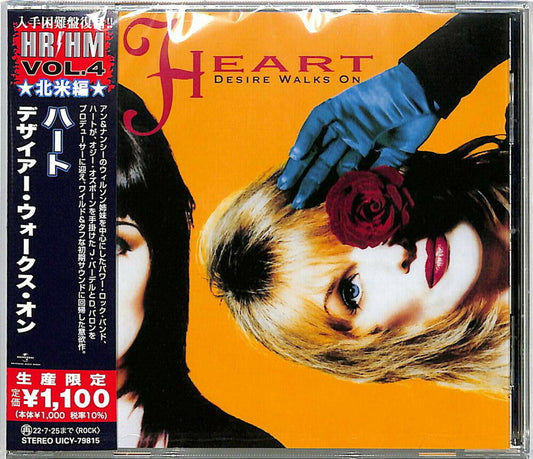 the album cover for Heart - Desire Walks On
