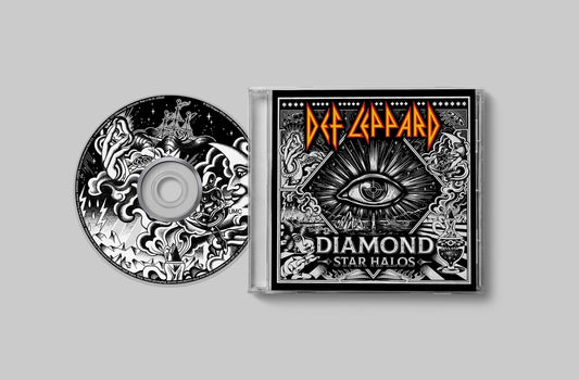 the album cover for Def Leppard - Diamond Star Halos