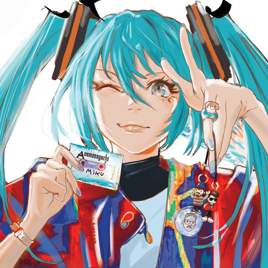 the album cover for Anamanaguchi - Miku - Teal [Colored Vinyl] [Download Included]