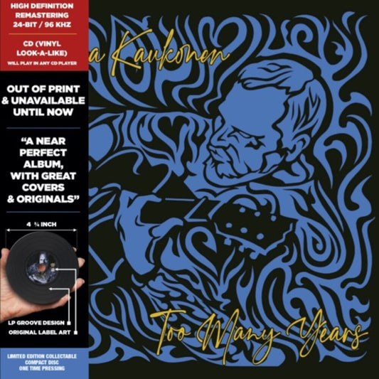 the album cover for Jorma Kaukonen - Too Many Years [RSD Black Friday 2022]