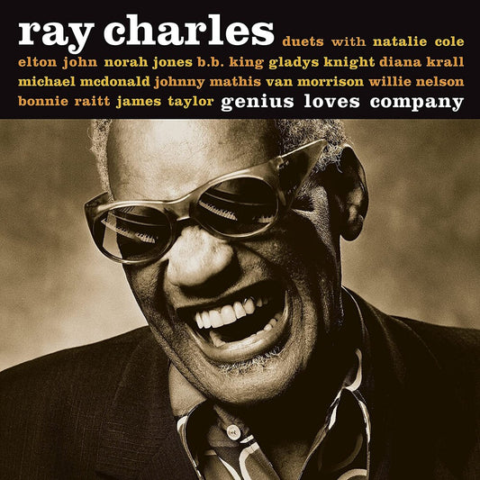 the album cover for Ray Charles - Genius Loves Company