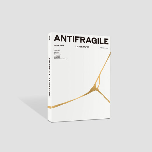 the album cover for LE SSERAFIM - ANTIFRAGILE [MIDNIGHT ONYX]
