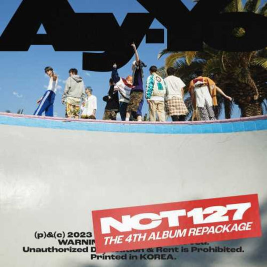 the album cover for NCT 127 - The 4th Album Repackage 'Ay-Yo' [B Ver.]