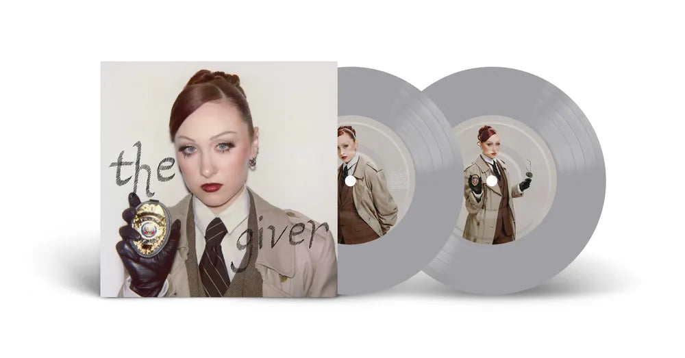 the album cover for Chappell Roan - The Giver (The Private Investigator) [Indie Exclusive Silver 7in Single]