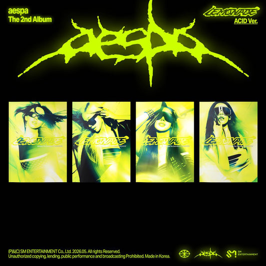the album cover for Aespa - The 2nd Album ‘LEMONADE’ [ACID Ver.]