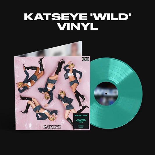 the album cover for KATSEYE - WILD [Indie Exclusive Aquamarine]