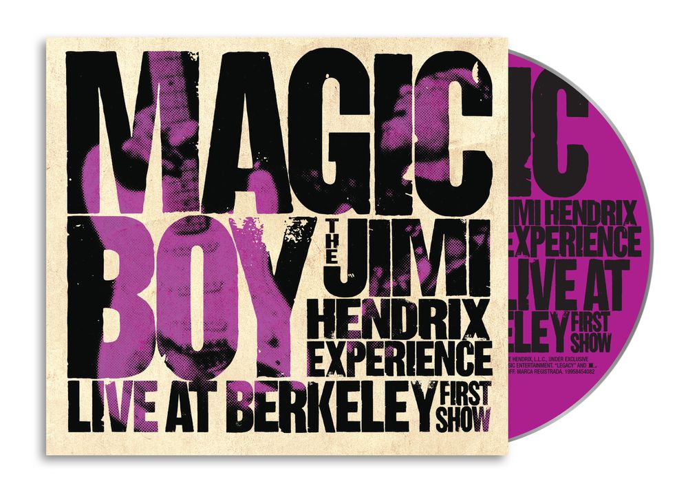 the album cover for Jimi Hendrix Experience - Magic Boy: The Jimi Hendrix Experience Live At