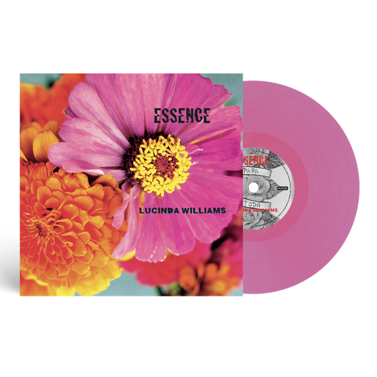 the album cover for Lucinda Williams - Essence - 25th Anniversary [Pink]