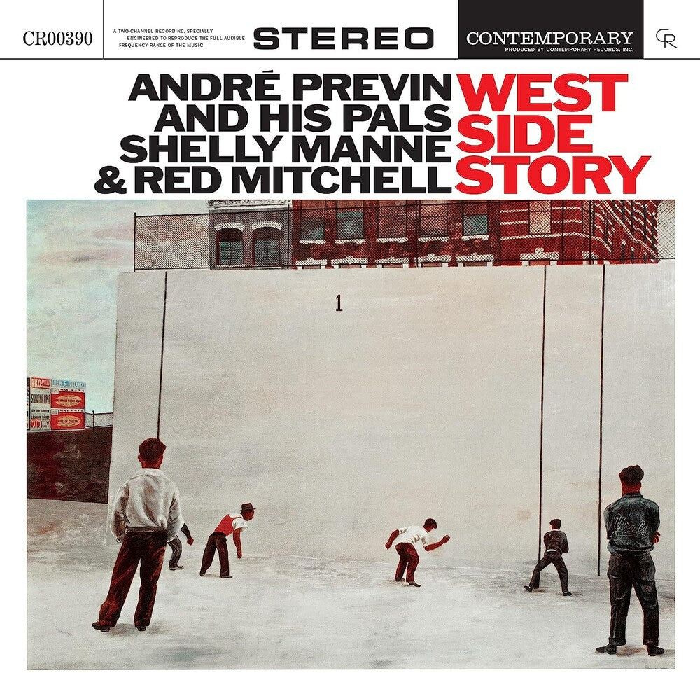the album cover for André Previn and His Pals Shelly Manne & Red Mitchell - West Side Story [Contemporary Records Acoustic Sounds Series] [LP]
