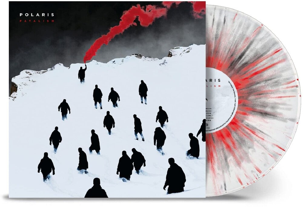 the album cover for Polaris - Fatalism [Clear W/ Green, Violet & Curacao Splatter LP]