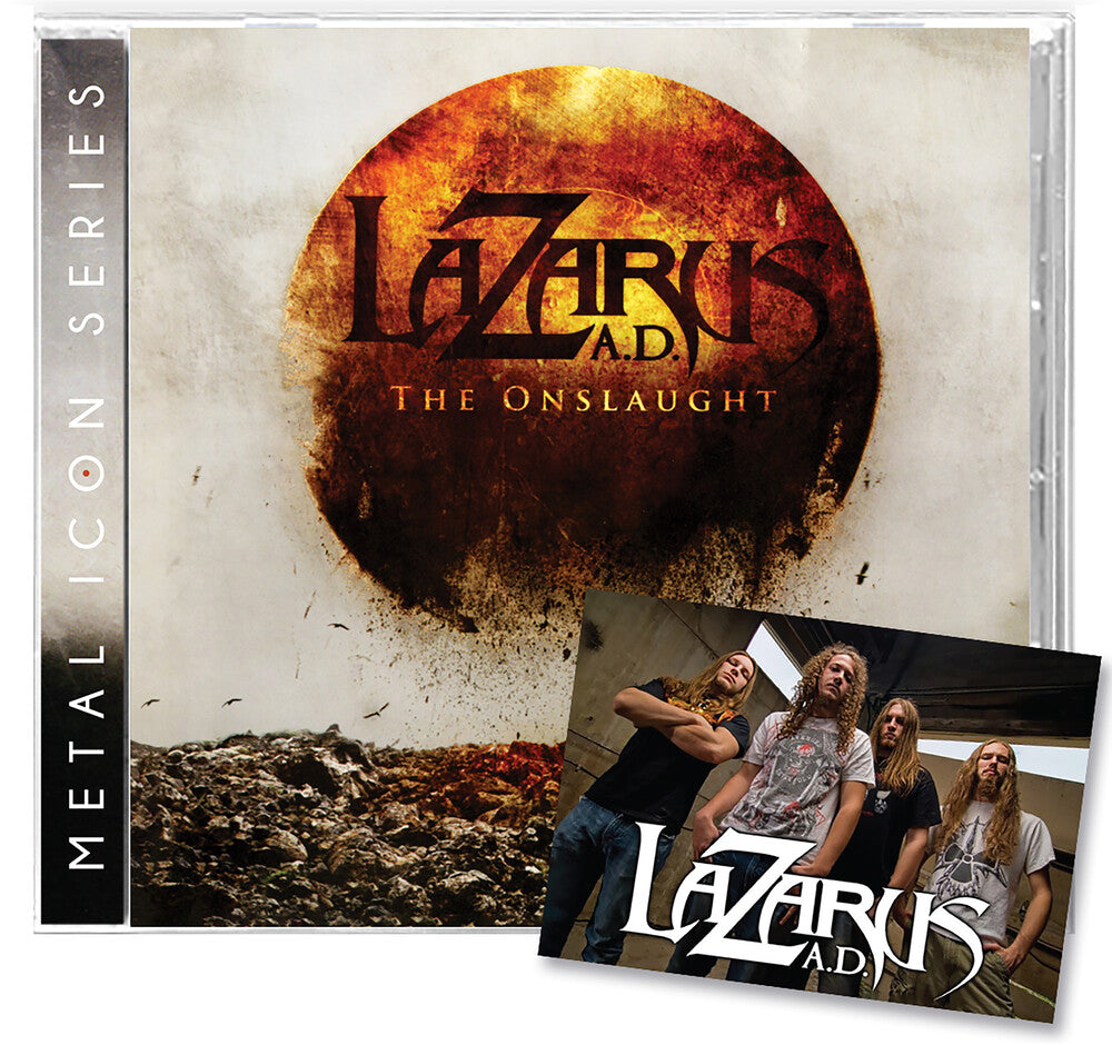 the album cover for Lazarus A.D. - Onslaught [Limited Edition] [Remastered]