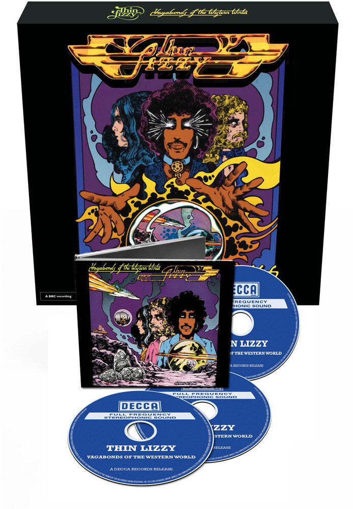 the album cover for Thin Lizzy - Vagabonds Of The Western World [Import Deluxe 3 CD]