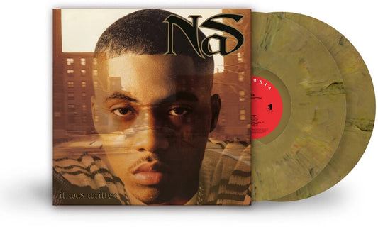 the album cover for Nas - It Was Written (Blk) [Colored Vinyl] (Gol) (Uk)