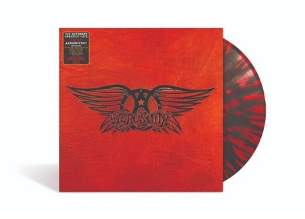 the album cover for Aerosmith - Greatest Hits (Blk) [Colored Vinyl] (Red)