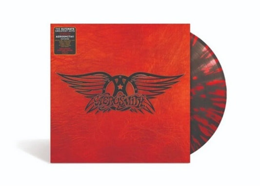 the album cover for Aerosmith - Greatest Hits (Blk) [Colored Vinyl] (Red)