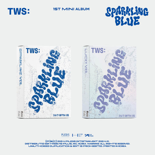 the album cover for TWS - TWS 1st Mini Album 'Sparkling Blue' [Sparkling Ver.]