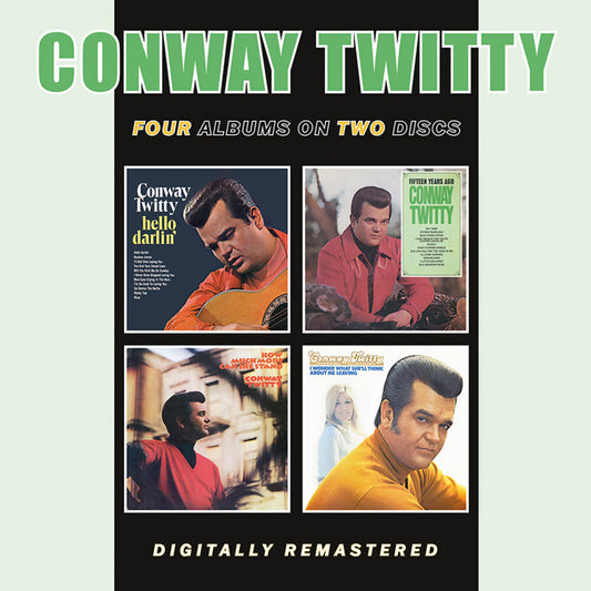 the album cover for Conway Twitty - Hello Darlin / 15 Years Ago / How Much More Can