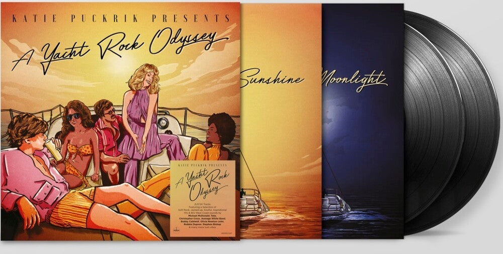 the album cover for Katie Puckrik Presents A Yacht Rock Odyssey / Var - Katie Puckrik Presents A Yacht Rock Odyssey / Var