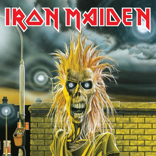 the album cover for Iron Maiden - Iron Maiden (2015 Remaster)