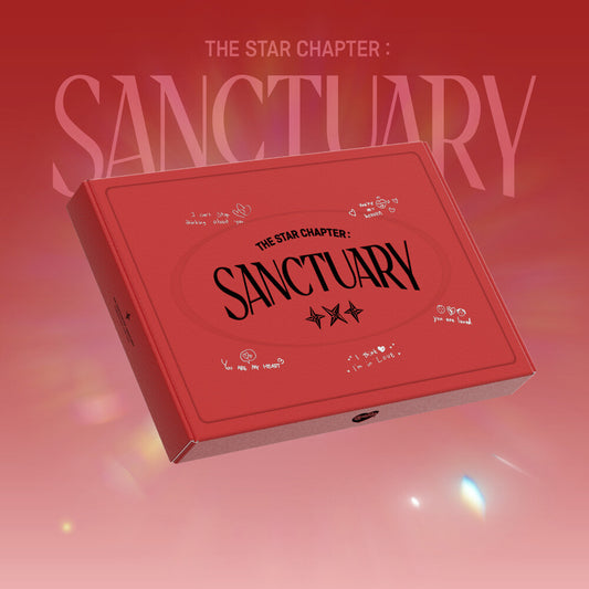 the album cover for TOMORROW X TOGETHER - Star Chapter: Sanctuary [Lover Ver.] (Post) (Stic)